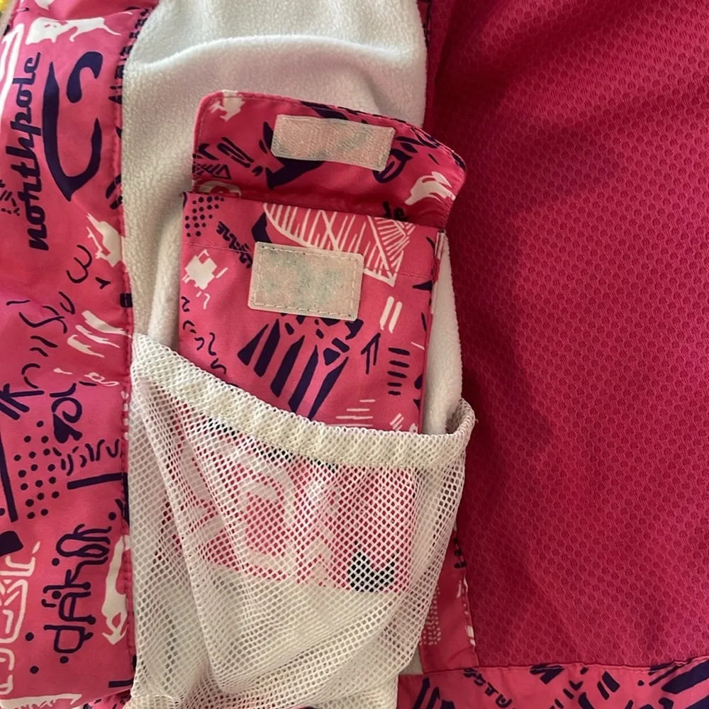 North Pole Ski Snow pink jacket hoodie size M - Picture 10 of 15